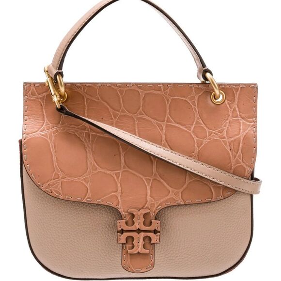 Tory Burch Mcgraw Croc Embossed Crossbody - Picture 2 of 12